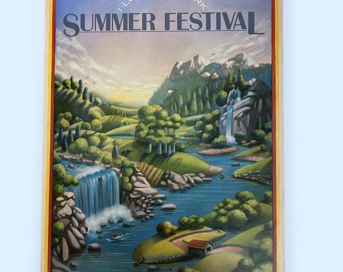 New York State Forest Preserve Centennial Poster - I Love New York - Adirondack Catskill and Niagara Preserves  -