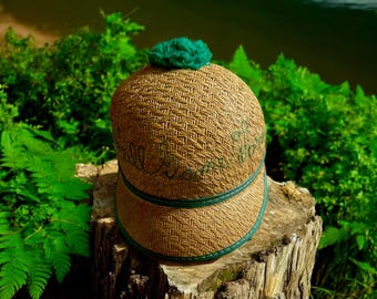 Vintage Catskill Game Farm Children's Straw Hat - Catskill Mountains Souvenir of a Nostalgic Bygone Era - Catskill New York Memorabilia