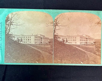 The Catskill Mountain House  - Catskills Mountains, Catskill New York Stereoview - Stereoscope - J Loeffler Stereoview