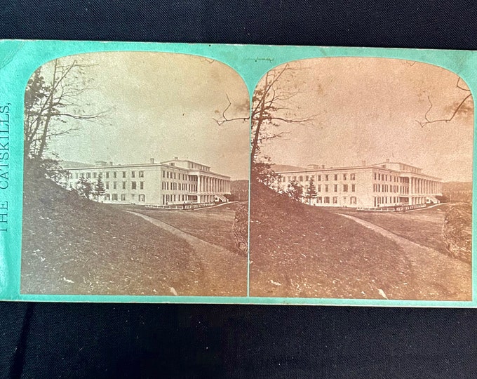 The Catskill Mountain House  - Catskills Mountains, Catskill New York Stereoview - Stereoscope - J Loeffler Stereoview