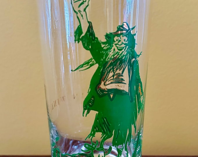Vintage Rip Van Winkle Drinking Glass - Tumbler - Catskill Mountains Souvenir - Washington Irving - Catskills Memorabilia