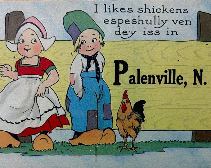 Vintage Palenville New York Postcard - Postmarked Palenville July 1916 - Catskill Mountains Memorabilia