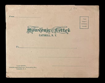 Vintage Souvenir Letter, Catskill New York - Pictorial Booklet with 8 Views