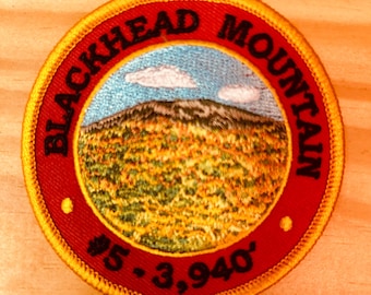 Blackhead Mountain  Patch- Fully Embroidered -  Iron On/Sew On - Catskill Mountains - Hiking the Mountains!