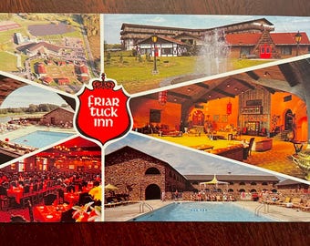 Vintage Friar Tuck Inn Postcard - Catskill New York - Catskill Mountains Memorabilia