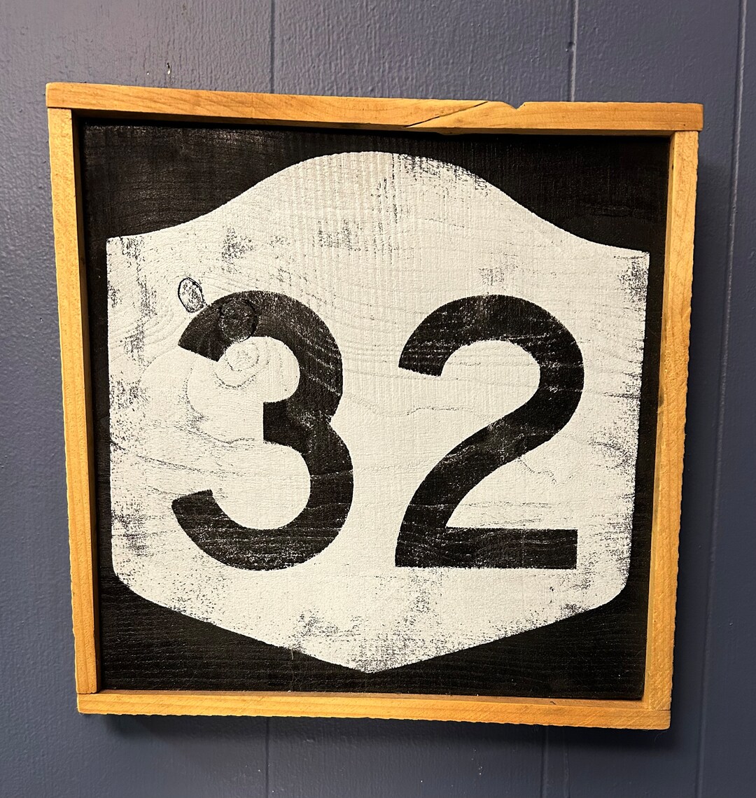 Route 32 - Hand Made Wood Sign - Made From Reclaimed Barn Wood in the ...