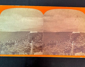 The Overlook from Hopper Rock - Catskills Mountains, Woodstock New York Stereoview - Stereoscope - J Loeffler Stereoview
