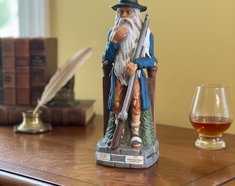 Rip Van Winkle Standing Decanter –  Genuine Talisman Porcelain 1977  - Old Rip Van Winkle - Old Fitzgerald Whiskey - Catskill Mountains