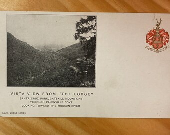 Vintage Catskill Mountains Postcard - Vista  View from "The Lodge" - Santa Cruz Park, Kaaterskill Clove circa 1905