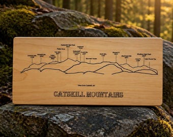 Handmade Wood Sign - View from catskill New York - Catskill Mountains, New York
