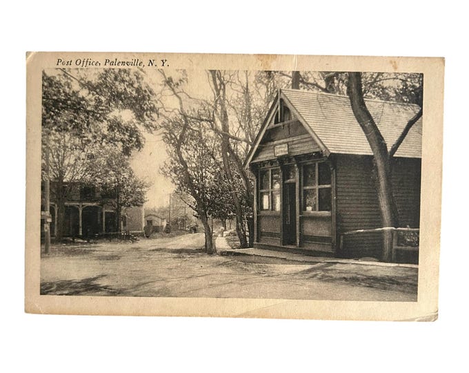 Post Office  Palenville, NY - Vintage Catskill Mountains Postcard  - 1920 - FREE SHIPPING