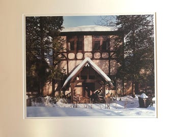 Len Jenshel  Photograph - Candace Wheeler Library, Onteora Park, New York  - 1986