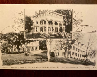 Vintage Postcard of The Paray Rest and St. Joseph's Villa for Men and Woman - Prospect Avenue - Catskill, NY - Circa 1930