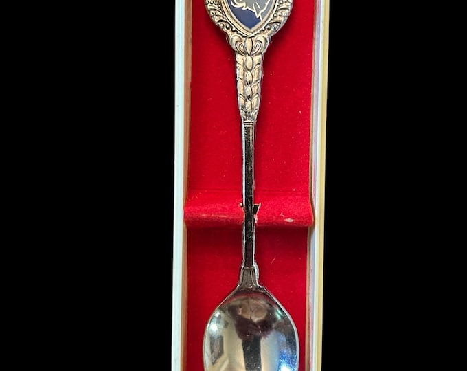 Vintage Catskill Game Farm Souvenir Spoon - With Original Box - Catskill Mountains Memorabilia