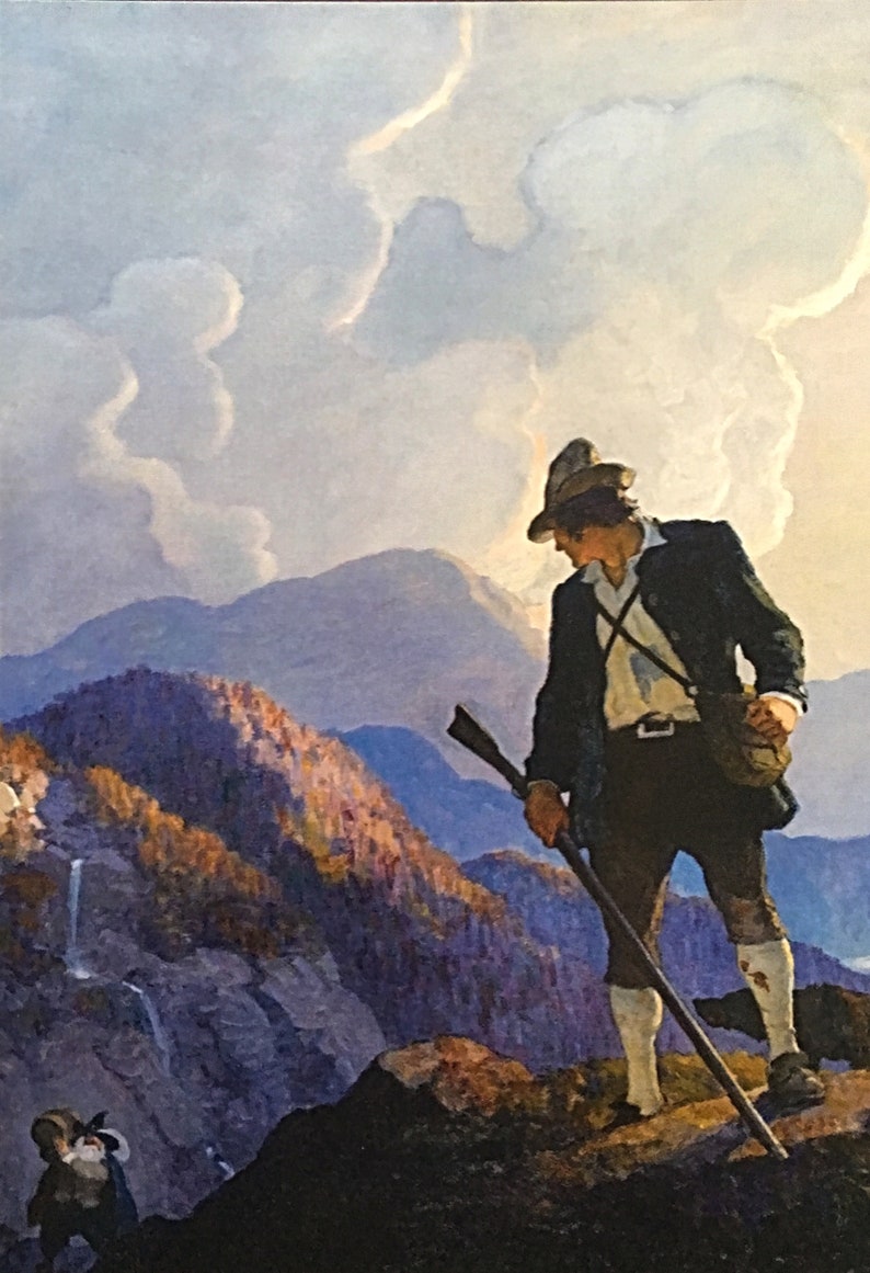Rip Van Winkle Reproduction Print 5 X 7 Framed N. C. Wyeth 1921 ...