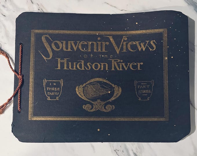 Vintage Souvenir Views of the Hudson River - Circa 1910 - New York - 8 Color Views as seen from the Steam Ships sailing the Hudson
