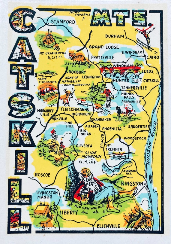 Catskill Mountains Map