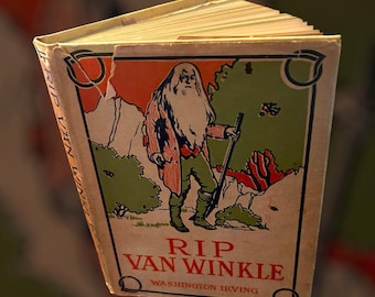 Rare and Vintage Rip Van Winkle Book - Published 1900 -Washington Irving - includes The Legend of Sleepy Hollow