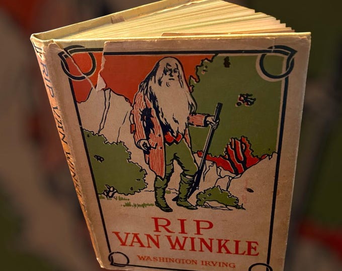 Rare and Vintage Rip Van Winkle Book - Published 1900 -Washington Irving - includes The Legend of Sleepy Hollow