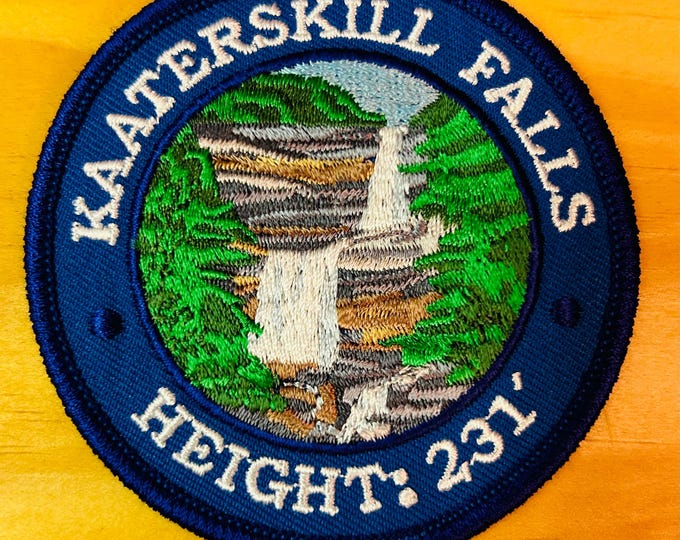 Kaaterskill Falls Patch- Fully Embroidered -  Iron On/Sew On - Catskill Mountains - Hiking the Mountains!
