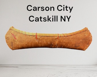 Vintage Souvenir from Carson City, Catskill NY - Birch Bark - Catskill Mountains Memorabilia