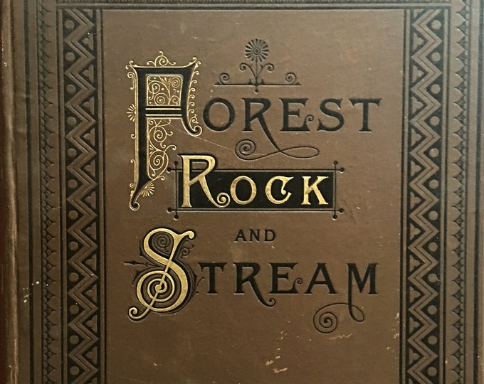 Forest Rock and Stream -  W. H. Bartlett & Others 1886  - 17 Steel Engravings Descriptive Text - N. P. Willis Poems Boston Estes Lauriat