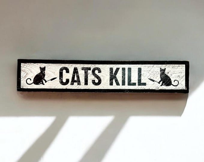 CATS KILL   - Hand Made Wood Sign - Made from Reclaimed Barn wood in the Catskill Mountains