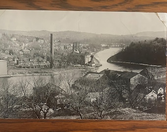 Vintage Orginal Photograph  of Catskill New York - Circa 1910 - Framed -