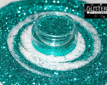 GlitterWarehouse Sea Green Glitter .008 Solvent Resistant PET Grade Loose Glitter