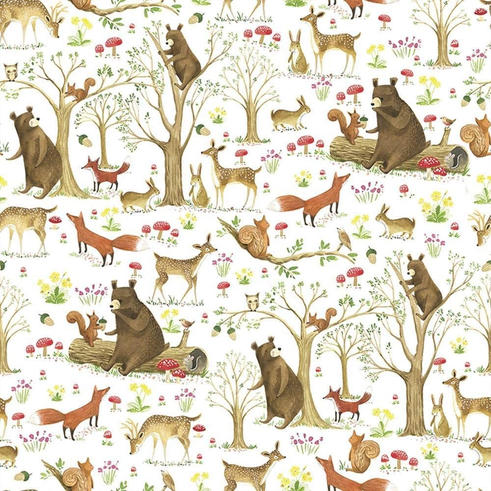 Woodland Forest Animals Printed Tissue Paper for Gift Wrapping with D…