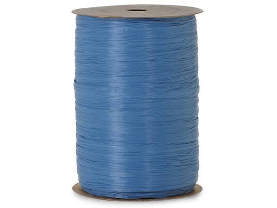 Ribbons Williamsburg Blue Raffia Ribbon Matte Ribbon by the Spool 100 ...