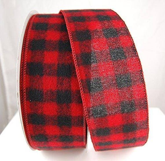 Red Wired Ribbon | 5 Yds Buffalo Plaid Black Red Wired Ribbon 2 1 2 Wide Etsy Red Wired Ribbon | 5 Yds Buffalo Plaid Black Red Wired Ribbon 2 1 2 Wide Etsy
