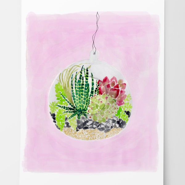 Terrarium Painting Etsy