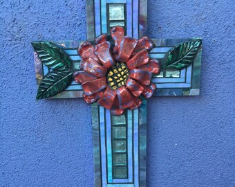 Stained Glass Mosaic Cross