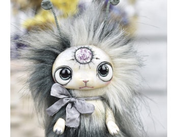 Space Toy Ooak Alien Fantasy Toys Creature Fantasy Animal Plush Doll Collectible SaponyukArtDolls