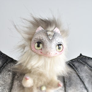 Dragon Ooak Toy Flexible Body Plush Fantasy Doll Creature Animal Art Doll Collectible SaponyukArtDolls
