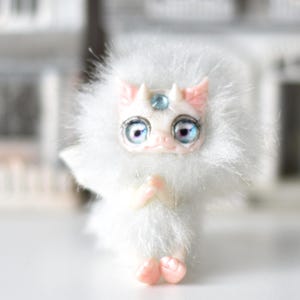 Tiny Dragon Ooak Toy Miniature Plush Fantasy Doll Creature Animal Art Doll Collectible SaponyukArtDolls