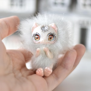 Dragon Ooak Toy Tiny Plush Fantasy Animal Doll Creature Art Doll Collectible SaponyukArtDolls