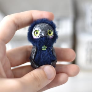 Chicken Plush Tiny Bird Ooak Toy Miniature  Sculpture Art Doll Fantasy Creature Animal Chicken Stuffed Toy SaponyukArtDolls
