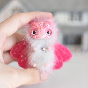 Falena Ooak Giocattolo Miniatura Fantasy Peluche Insetto Collezionabile Scultura Arte Bambola Piccoli Giocattoli Farfalla SaponyukArtDolls