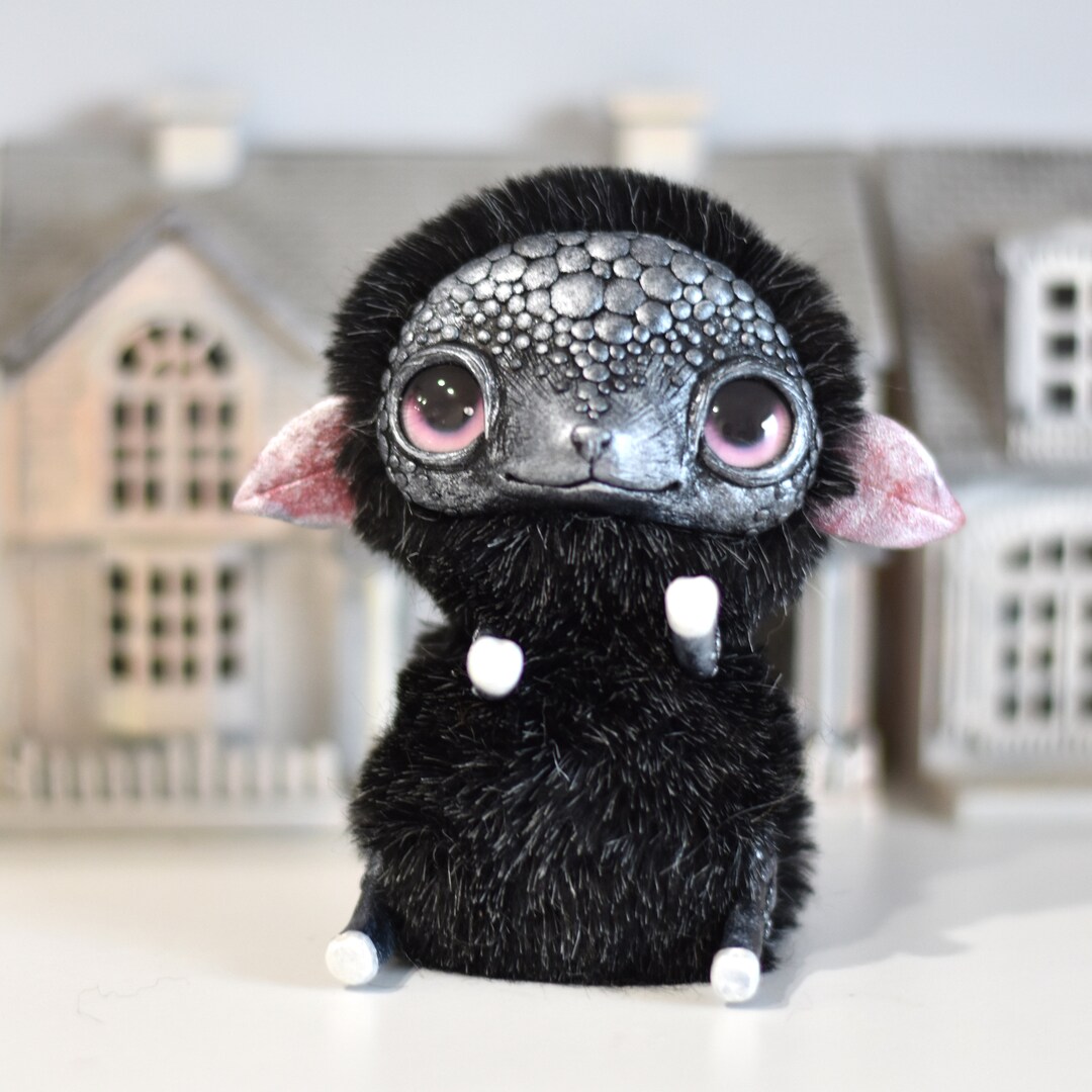 Sheep Ooak Toy Plush Fantasy Doll Small Creature Animal Sheep Art Doll