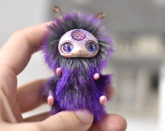 Alien Toy Space Ooak Toys Fantasy Creature Animal Fantasy Toy Ooak Monster Plush Doll Collectible SaponyukArtDolls