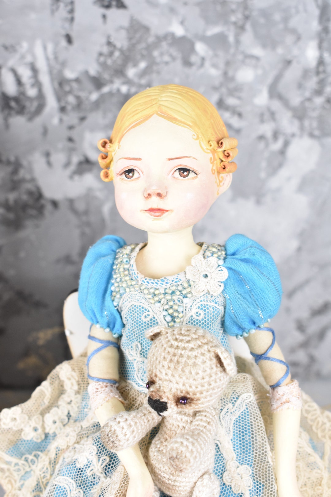 Sculpture Doll Princess Doll Doll Ooak Vintage Styled Doll Etsy