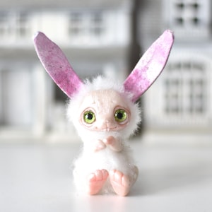 Miniature Bunny Toy Rabbits Ooak Toys Artist Teddy Sculpture
