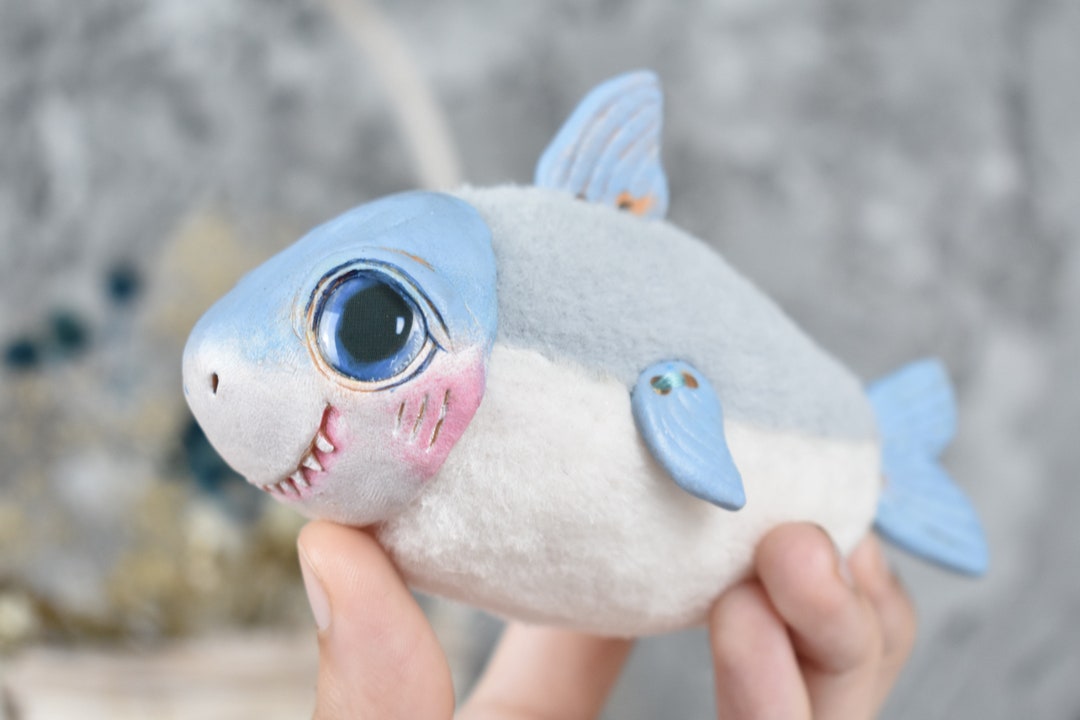 Doll Fish Baby Shark Plush: Fantasy Art Doll, Fish Sculpture - Etsy