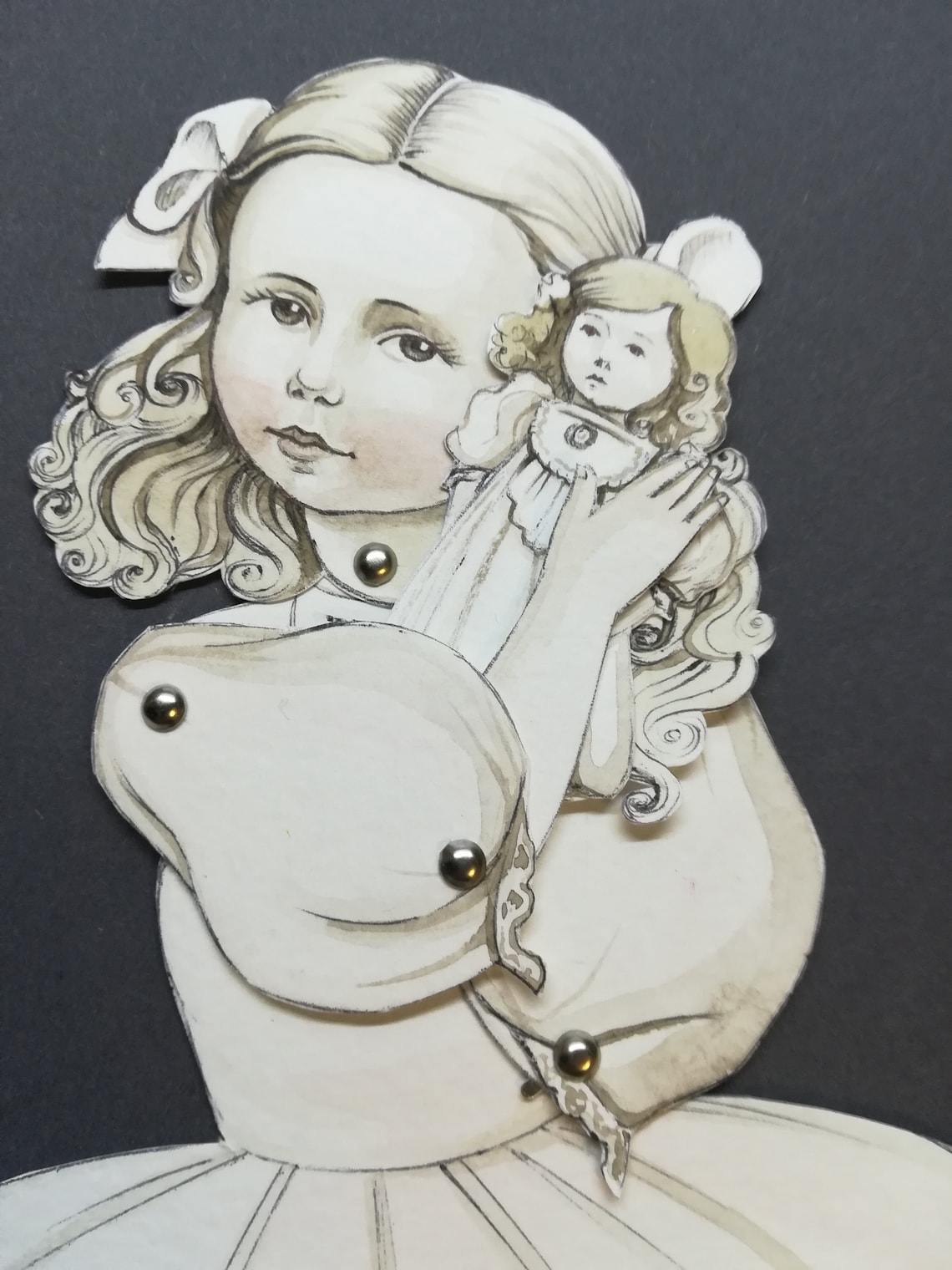 Paper doll paper toys paper crafts paper dolls download Etsy