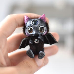 Dragon Ooak Toy Miniature Plush Fantasy Doll Creature Animal Art Doll Collectible SaponyukArtDolls