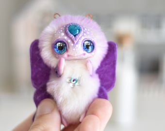Moth Ooak Toy Miniature Fantasy  Plush Bug Collectible Sculpture Art Doll  Little Toys Butterfly SaponyukArtDolls