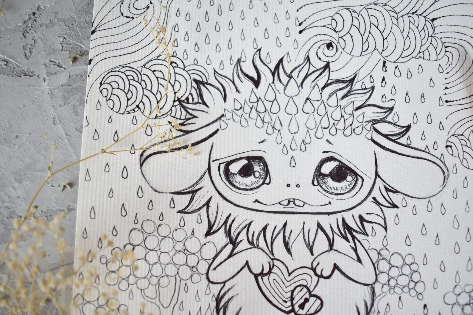 Magical Animal Coloring Pages for Adults Mouse Art Etsy