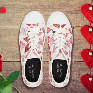 Sneakers with hearts on them sales